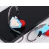 imageLinsoul 7Hz Salnotes Zero HiFi 10mm Dynamic Driver inEar Earphone IEM with Metal Composite Diaphragm Stainless Steel Faceplate Detachable 2Pin OFC Cable Black Without MicBlue
