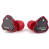 imageLinsoul 7Hz Salnotes Zero HiFi 10mm Dynamic Driver inEar Earphone IEM with Metal Composite Diaphragm Stainless Steel Faceplate Detachable 2Pin OFC Cable Black Without MicRed