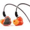 imageLinsoul 7Hz Salnotes Zero HiFi 10mm Dynamic Driver inEar Earphone IEM with Metal Composite Diaphragm Stainless Steel Faceplate Detachable 2Pin OFC Cable Black Without MicOrange