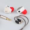 imageLinsoul 7Hz Salnotes Zero HiFi 10mm Dynamic Driver inEar Earphone IEM with Metal Composite Diaphragm Stainless Steel Faceplate Detachable 2Pin OFC Cable Black Without MicWhite