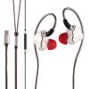 imageLinsoul 7Hz Salnotes Zero HiFi 10mm Dynamic Driver inEar Earphone IEM with Metal Composite Diaphragm Stainless Steel Faceplate Detachable 2Pin OFC Cable Black Without MicWhite