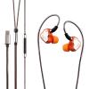 imageLinsoul 7Hz Salnotes Zero HiFi 10mm Dynamic Driver inEar Earphone IEM with Metal Composite Diaphragm Stainless Steel Faceplate Detachable 2Pin OFC Cable Black Without MicOrange