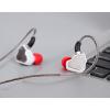 imageLinsoul 7Hz Salnotes Zero HiFi 10mm Dynamic Driver inEar Earphone IEM with Metal Composite Diaphragm Stainless Steel Faceplate Detachable 2Pin OFC Cable Black Without MicWhite