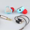imageLinsoul 7Hz Salnotes Zero HiFi 10mm Dynamic Driver inEar Earphone IEM with Metal Composite Diaphragm Stainless Steel Faceplate Detachable 2Pin OFC Cable Black Without MicBlue