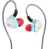 imageLinsoul 7Hz Salnotes Zero HiFi 10mm Dynamic Driver inEar Earphone IEM with Metal Composite Diaphragm Stainless Steel Faceplate Detachable 2Pin OFC Cable Black Without MicBlue