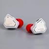 imageLinsoul 7Hz Salnotes Zero HiFi 10mm Dynamic Driver inEar Earphone IEM with Metal Composite Diaphragm Stainless Steel Faceplate Detachable 2Pin OFC Cable Black Without MicWhite