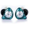 imageLinsoul KZ EDX Pro X in Ear Earphone Single Dynamic Driver HiFi inEar Monitor with Ergonomic Shape Wired Gaming Earbud Detachable Cable for Audiophile Grey with MicCyan