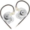 imageLinsoul KZ EDX Pro X in Ear Earphone Single Dynamic Driver HiFi inEar Monitor with Ergonomic Shape Wired Gaming Earbud Detachable Cable for Audiophile Grey with MicClear