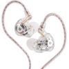 imageLinsoul KZ EDX Pro X in Ear Earphone Single Dynamic Driver HiFi inEar Monitor with Ergonomic Shape Wired Gaming Earbud Detachable Cable for Audiophile Grey with MicClear