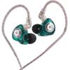 imageLinsoul KZ EDX Pro X in Ear Earphone Single Dynamic Driver HiFi inEar Monitor with Ergonomic Shape Wired Gaming Earbud Detachable Cable for Audiophile Grey with MicCyan