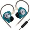 imageLinsoul KZ EDX Pro X in Ear Earphone Single Dynamic Driver HiFi inEar Monitor with Ergonomic Shape Wired Gaming Earbud Detachable Cable for Audiophile Grey with MicCyan