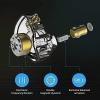 imageLinsoul KZ ZSN Pro Dual Driver 1BA1DD Hybrid Metal Earphones HiFi inEar Monitor with Detachable Recessed 2Pin Cable Zin Alloy Panel Without Mic BlackBlue
