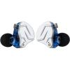 imageLinsoul KZ ZSN Pro Dual Driver 1BA1DD Hybrid Metal Earphones HiFi inEar Monitor with Detachable Recessed 2Pin Cable Zin Alloy Panel Without Mic BlackBlue