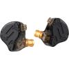 imageLinsoul KZ ZS10 PRO X Upgraded 1DD4BA Hybrid Driver HiFi in Ear EarphonesWithout Mic  Kiwi Ears Flex Earbud Tips 3 Pairs SML Size