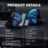 imageLinsoul ZiiGaat x Fresh Reviews Arete in Ear Monitor 1DD4BA Hybrid Earphone IEM Wired Gaming Earbuds Studio Monitor Tunning with Detachable IEM Cable for Musician Audiophile WhiteBlue