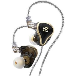imageLinsoul KZ ZAS 7BA1DD inEar Monitor HiFi Bass Earbuds Gaming Earbuds Hybrid IEM Earphones with Recessed 2pin Cable for Audiophile MusicianWithout Mic BlackBlack