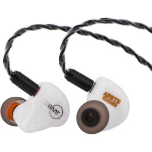 imageLinsoul ZiiGaat x Fresh Reviews Arete in Ear Monitor 1DD4BA Hybrid Earphone IEM Wired Gaming Earbuds Studio Monitor Tunning with Detachable IEM Cable for Musician Audiophile WhiteWhite