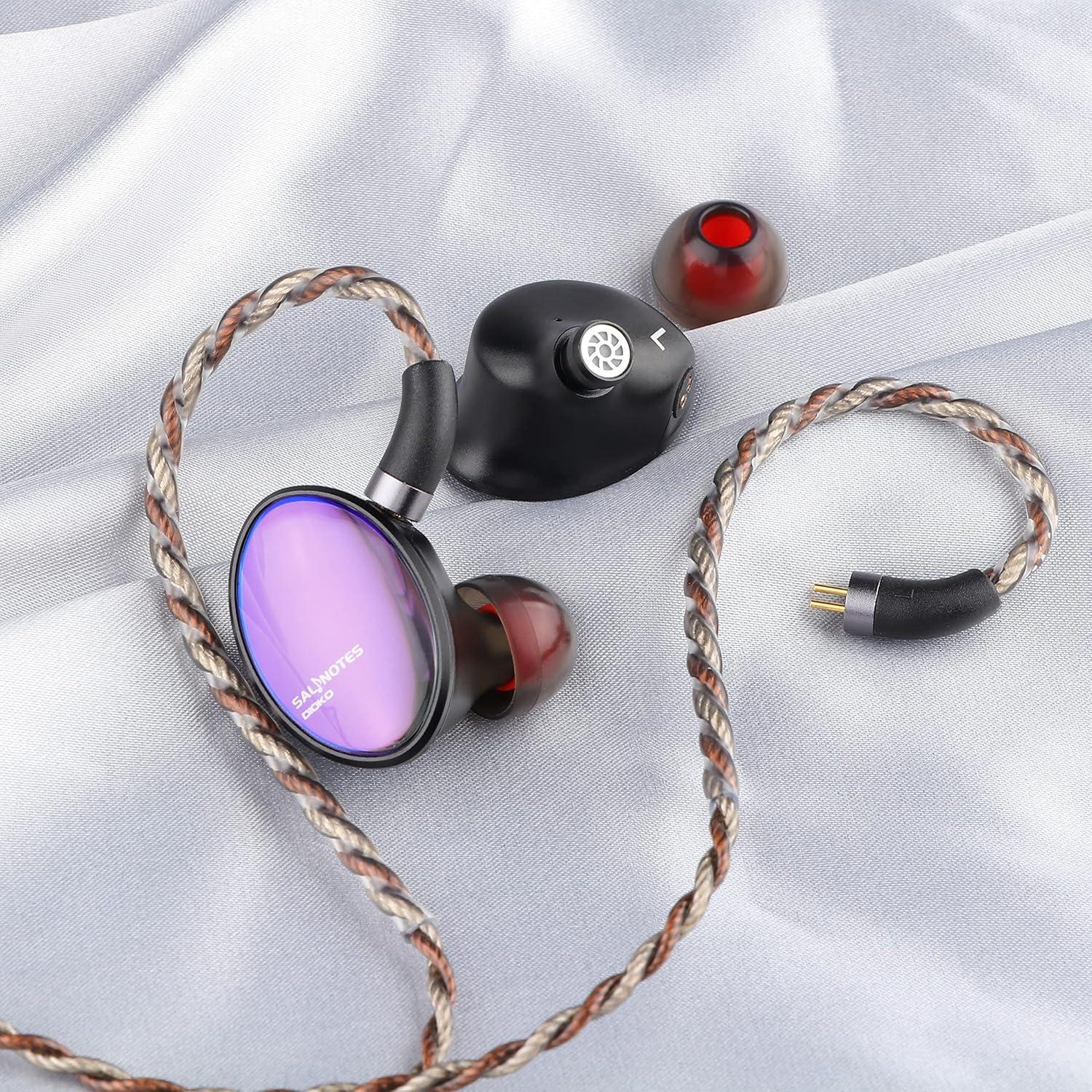image7Hz x Crinacle Salnotes Dioko HiFi 146mm Planar Diaphragm Driver in Ear Earphone IEMs with CNC AviationGrade Aluminum Case Detachable 4Core Litz OCC Copper Cable for Audiophile Musician Studio