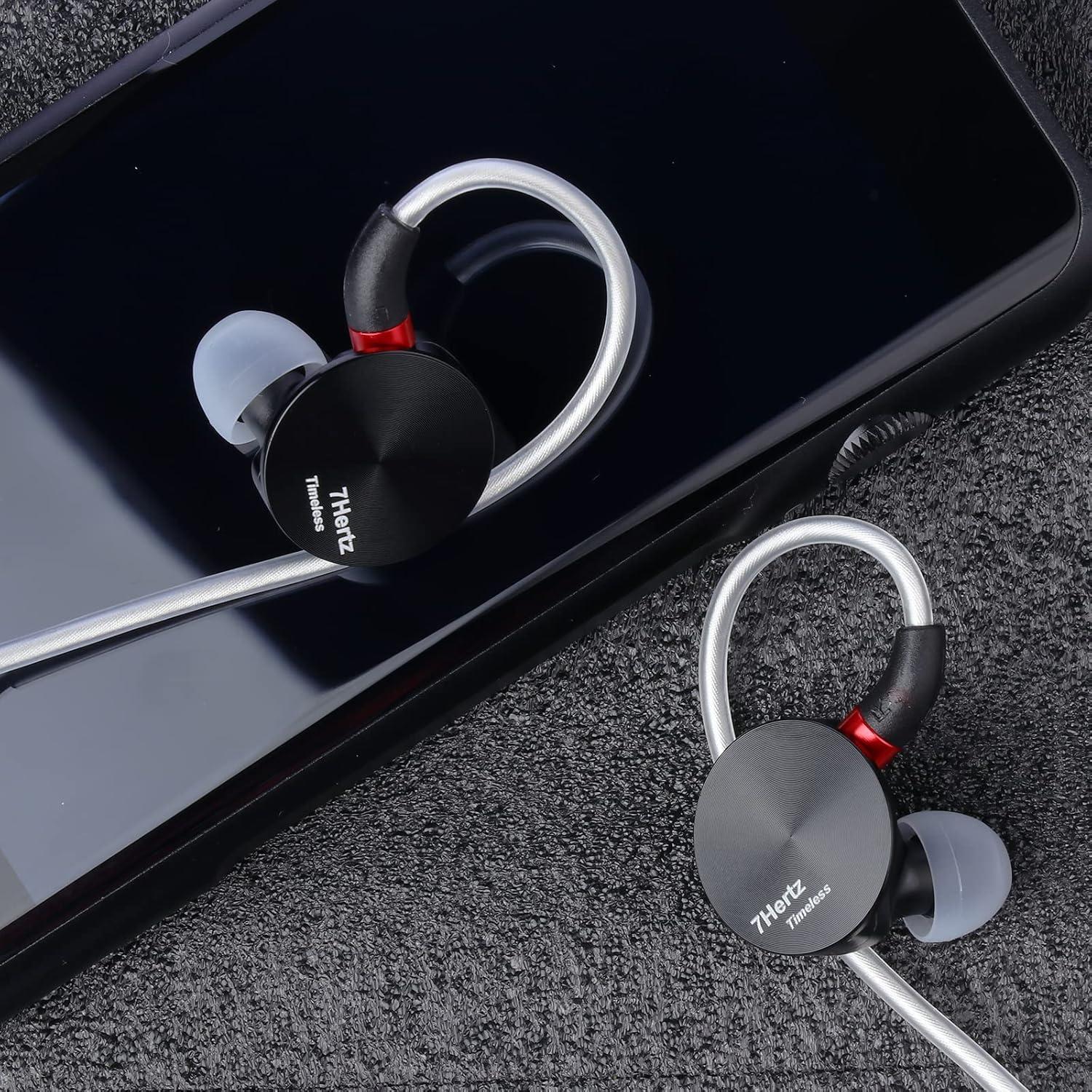imageLinsoul 7HZ Timeless 142mm Planar HiFi inEar Earphone with CNC Aluminum Shell Detachable MMCX Cable 25mm