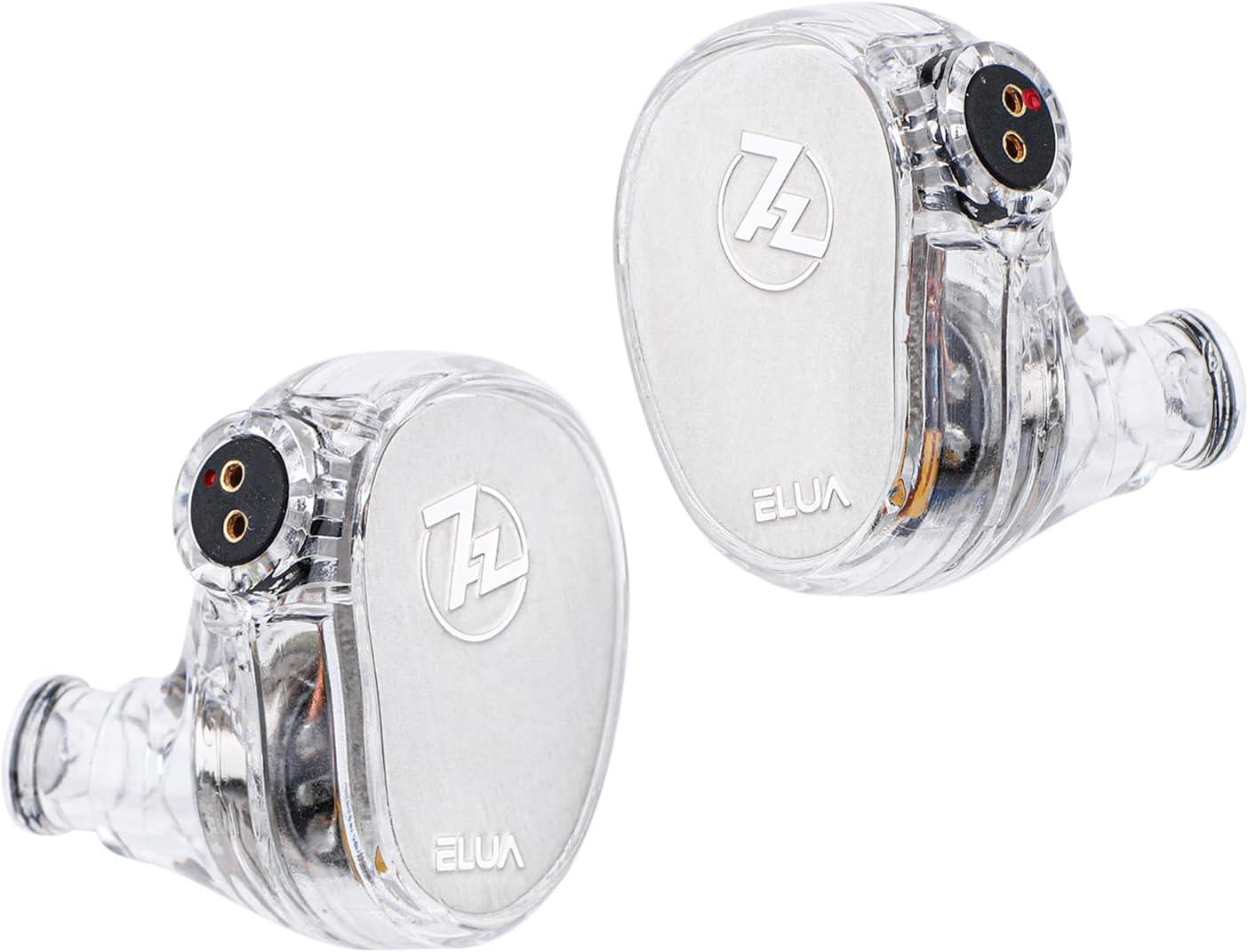 imageLinsoul 7Hz x HBB Elua in Ear Monitor 10mm  8mm Dual Dynamic Driver IEM Earphones HiFi Wired Earbuds Gaming Earbuds with 2 Pin Detachable Cable for Audiophile Studio Engineer
