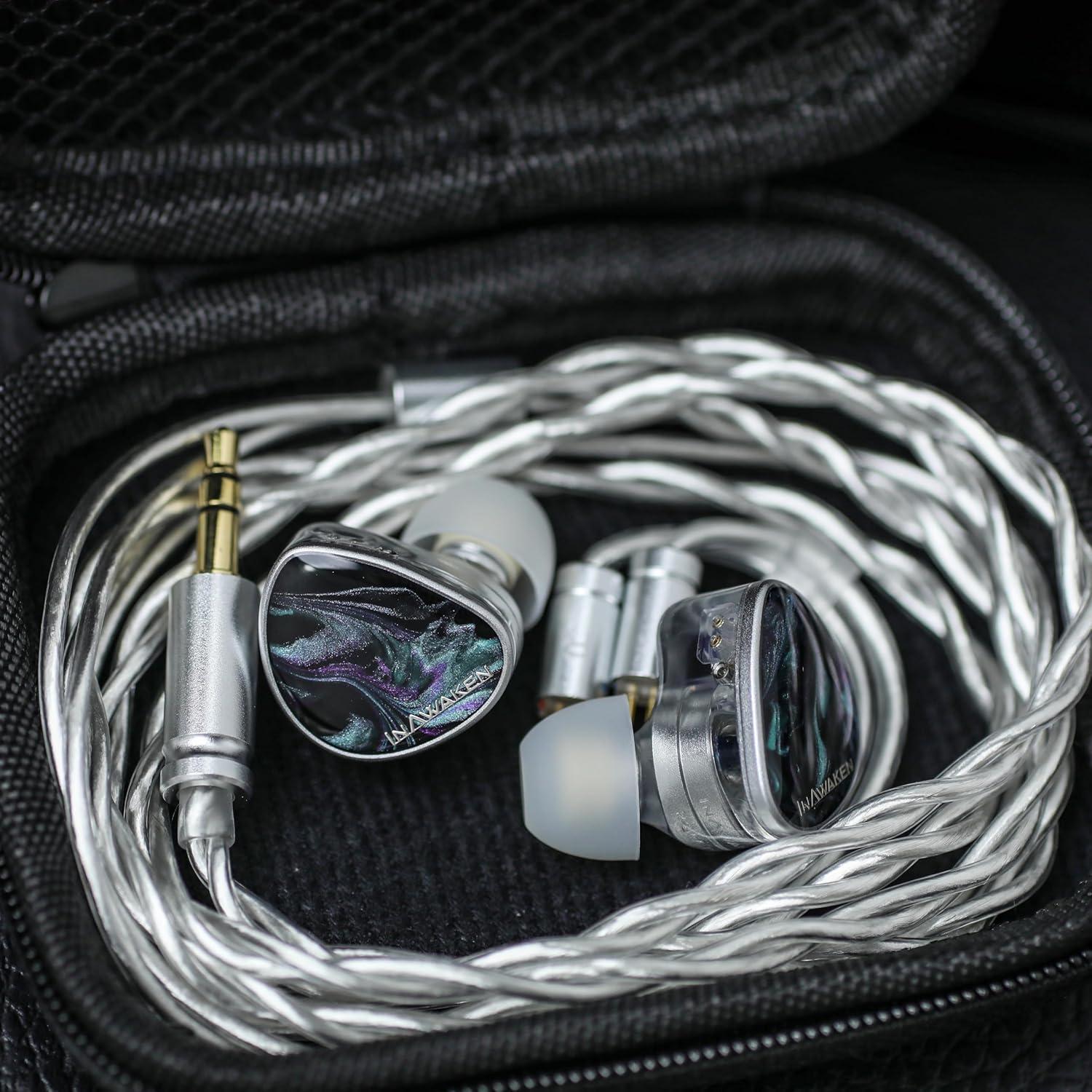 imageLinsoul INAWAKEN Dawn Ms in Ear Monitor112mm Dynamic Driver IEMWired Gaming Earbuds with Detachable OFC Shielded Cable for Musician Audiophile