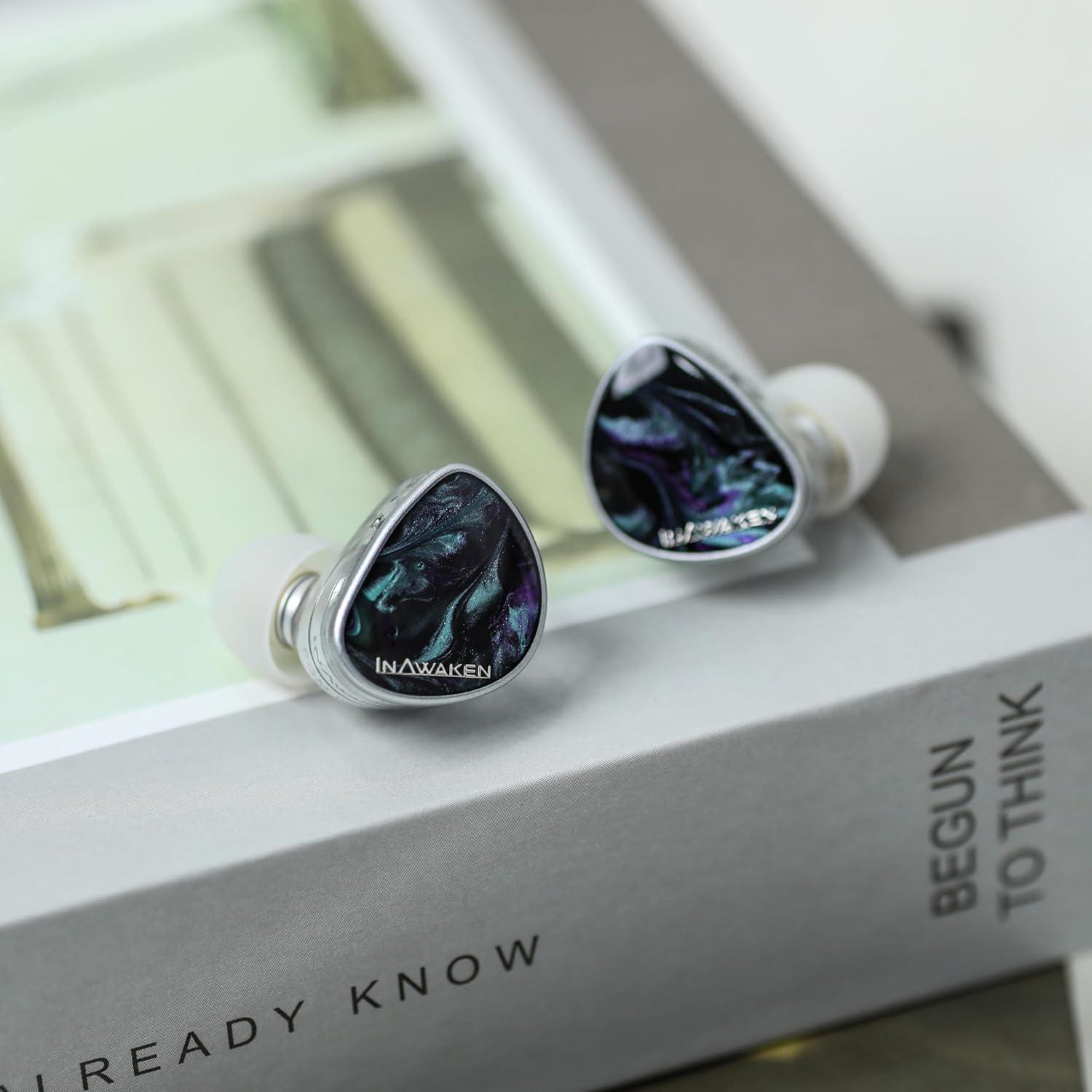 imageLinsoul INAWAKEN Dawn Ms in Ear Monitor112mm Dynamic Driver IEMWired Gaming Earbuds with Detachable OFC Shielded Cable for Musician Audiophile