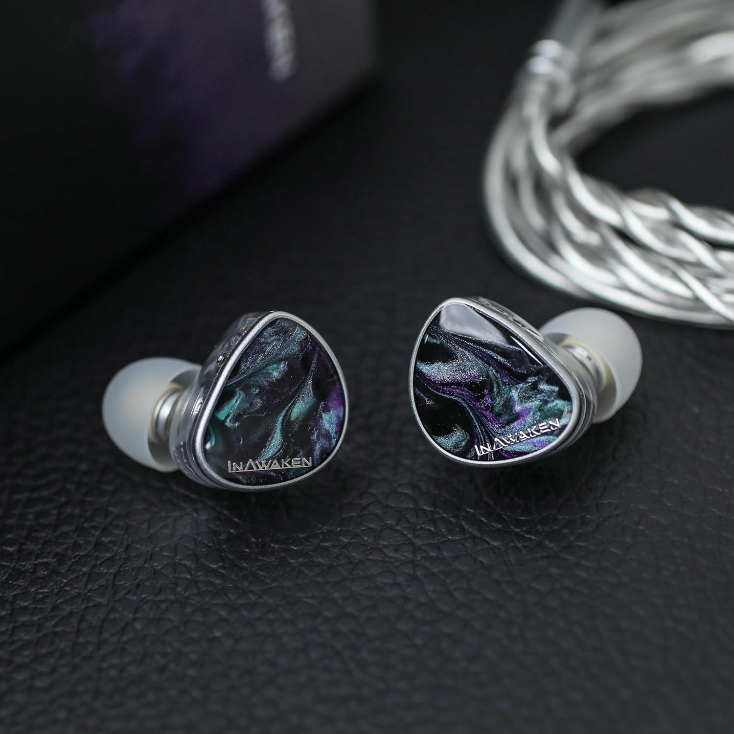 imageLinsoul INAWAKEN Dawn Ms in Ear Monitor112mm Dynamic Driver IEMWired Gaming Earbuds with Detachable OFC Shielded Cable for Musician Audiophile