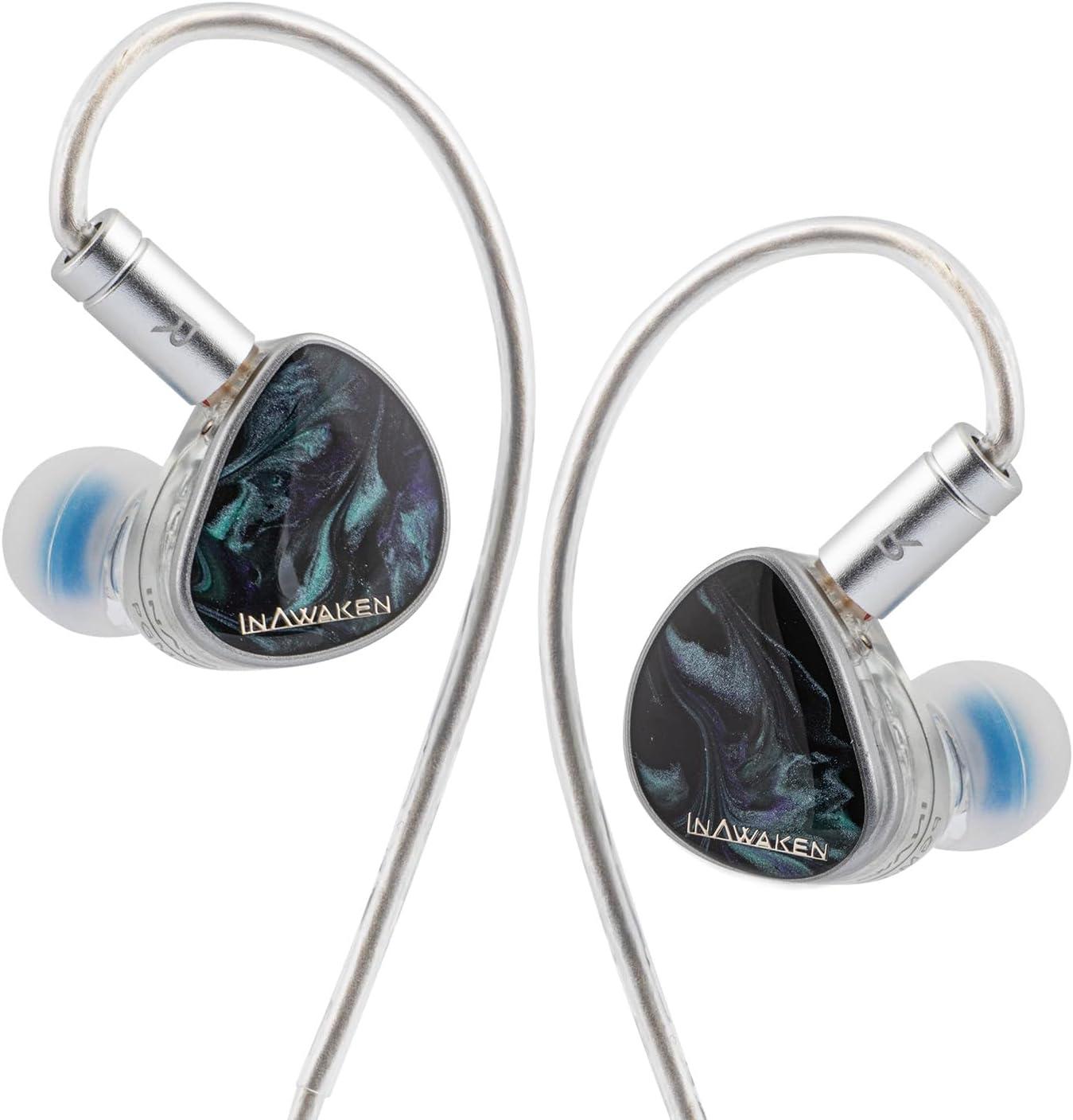 imageLinsoul INAWAKEN Dawn Ms in Ear Monitor112mm Dynamic Driver IEMWired Gaming Earbuds with Detachable OFC Shielded Cable for Musician Audiophile