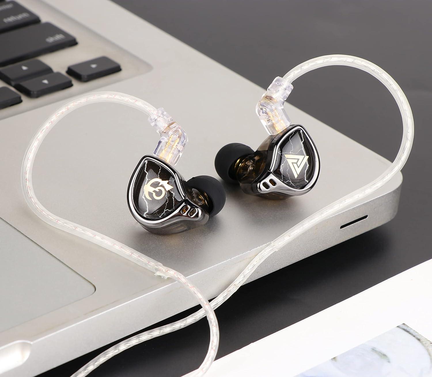 imageLinsoul QKZ x HBB 10mm TitaniumCoated Diaphragm HiFi inEar Monitor Earphones with SemiOpen Cavity Detachable Recessed 2Pin SilverPlated Cable Noise Canceling for AudiophileWithout MicWithout Mic