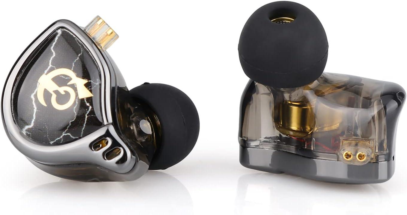 imageLinsoul QKZ x HBB 10mm TitaniumCoated Diaphragm HiFi inEar Monitor Earphones with SemiOpen Cavity Detachable Recessed 2Pin SilverPlated Cable Noise Canceling for AudiophileWithout MicWithout Mic