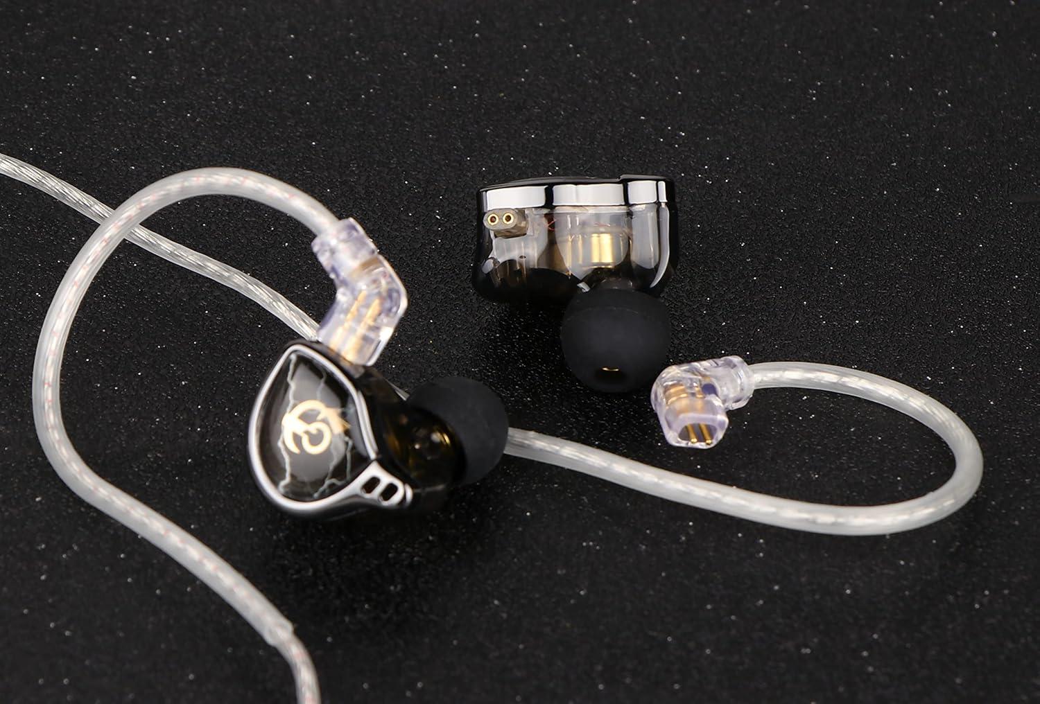 imageLinsoul QKZ x HBB 10mm TitaniumCoated Diaphragm HiFi inEar Monitor Earphones with SemiOpen Cavity Detachable Recessed 2Pin SilverPlated Cable Noise Canceling for AudiophileWithout MicWith Mic