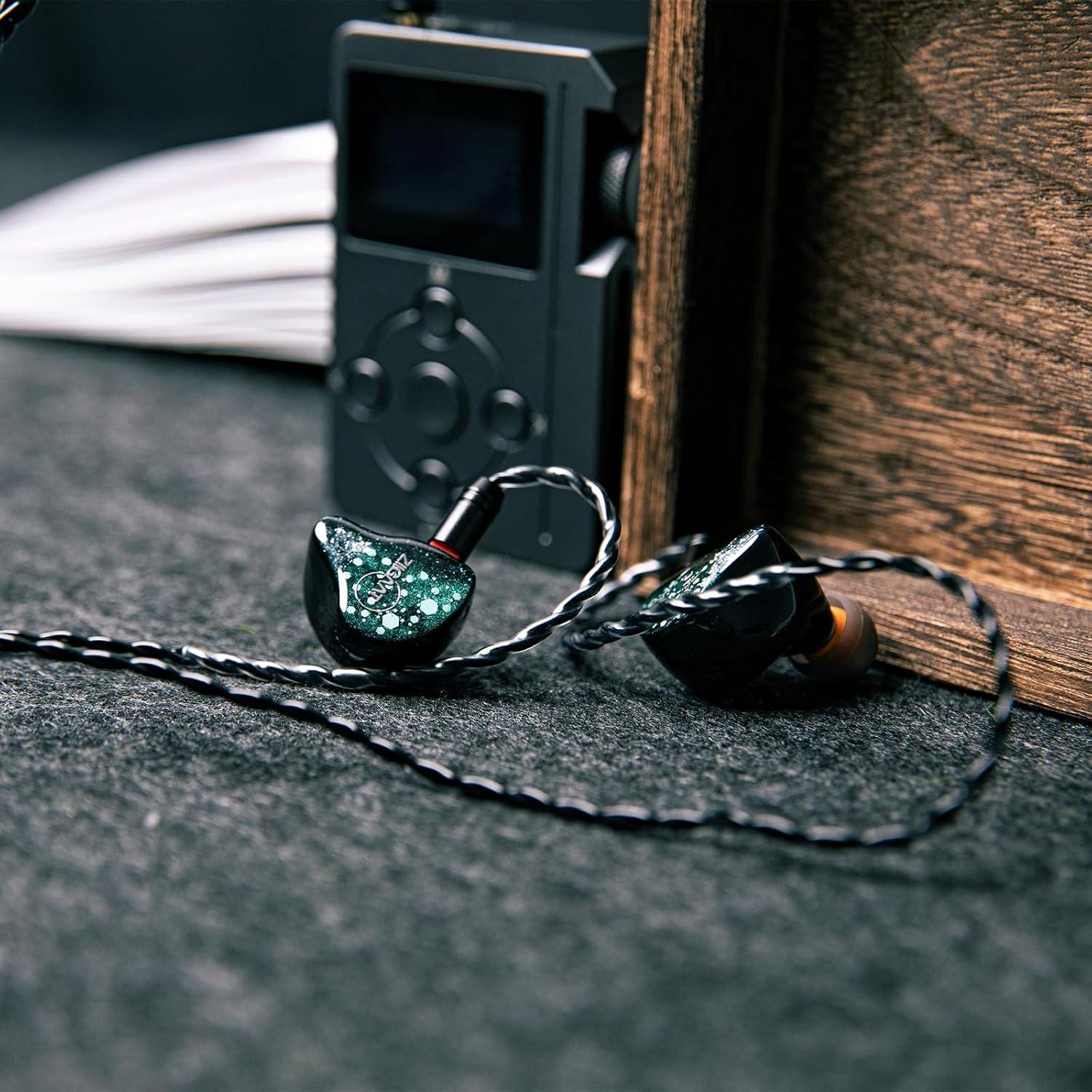 imageLinsoul ZiiGaat Arcanis in Ear Monitor Professional 2DD5BA Hybrid IEM Earphone Gaming Earbuds HiFi Wired Earbuds with Detachable Cable for Musicians Audiophiles