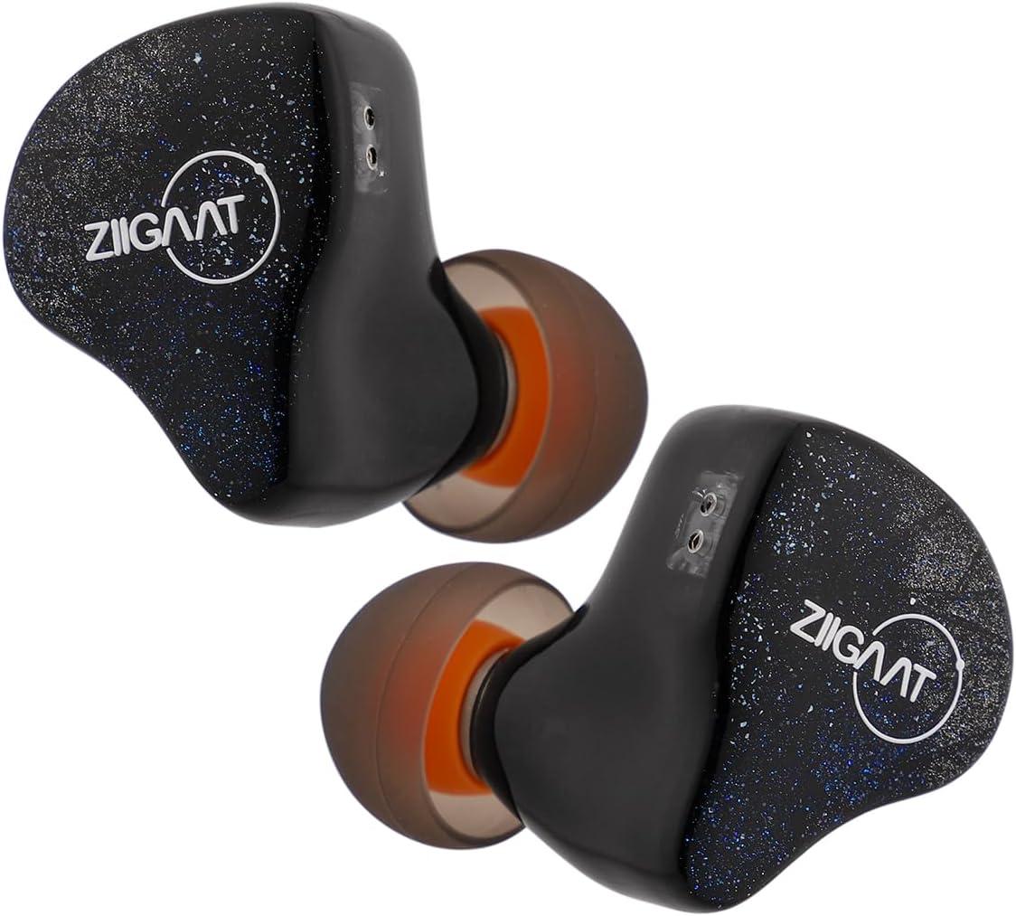 imageLinsoul ZiiGaat Lush in Ear Monitor 1DD4BA Hybrid Earphone IEM Studio Monitor Tunning Wired Earbuds with Detachable Cable for Professional Music Engineers Audiophiles SilverSilver Blue