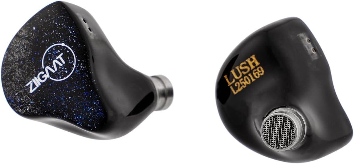 imageLinsoul ZiiGaat Lush in Ear Monitor 1DD4BA Hybrid Earphone IEM Studio Monitor Tunning Wired Earbuds with Detachable Cable for Professional Music Engineers Audiophiles SilverSilver Blue