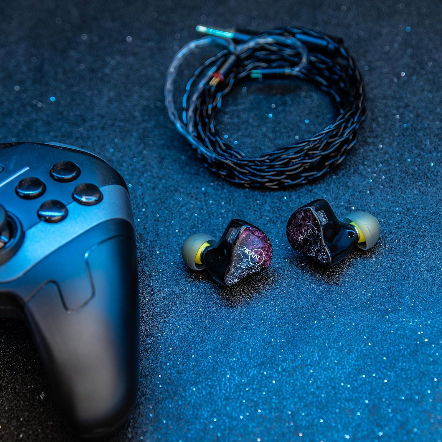 imageLinsoul ZiiGaat Odyssey InEar Monitor 1DD3BA Hybrid IEM Earphone Wired Gaming Earbuds Professional Sound Isolating Innerear Monitors with Detachable IEM Cable for Basslovers Musician Audiophile