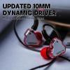 imageLinsoul 7Hz x Crinacle Zero2 in Ear Monitor Updated 10mm Dynamic Driver IEM Wired Earbuds Earphones Gaming Earbuds OFC IEM Cable with Microphone for Musician BluePink