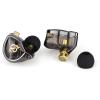 imageLinsoul QKZ x HBB 10mm TitaniumCoated Diaphragm HiFi inEar Monitor Earphones with SemiOpen Cavity Detachable Recessed 2Pin SilverPlated Cable Noise Canceling for AudiophileWithout MicWithout Mic