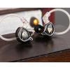 imageLinsoul QKZ x HBB 10mm TitaniumCoated Diaphragm HiFi inEar Monitor Earphones with SemiOpen Cavity Detachable Recessed 2Pin SilverPlated Cable Noise Canceling for AudiophileWithout MicWith Mic