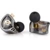 imageLinsoul QKZ x HBB 10mm TitaniumCoated Diaphragm HiFi inEar Monitor Earphones with SemiOpen Cavity Detachable Recessed 2Pin SilverPlated Cable Noise Canceling for AudiophileWithout MicWithout Mic