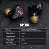 imageLinsoul ZiiGaat Odyssey InEar Monitor 1DD3BA Hybrid IEM Earphone Wired Gaming Earbuds Professional Sound Isolating Innerear Monitors with Detachable IEM Cable for Basslovers Musician Audiophile
