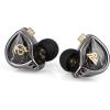 imageLinsoul QKZ x HBB 10mm TitaniumCoated Diaphragm HiFi inEar Monitor Earphones with SemiOpen Cavity Detachable Recessed 2Pin SilverPlated Cable Noise Canceling for AudiophileWithout MicWithout Mic