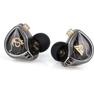 imageLinsoul QKZ x HBB 10mm TitaniumCoated Diaphragm HiFi inEar Monitor Earphones with SemiOpen Cavity Detachable Recessed 2Pin SilverPlated Cable Noise Canceling for AudiophileWithout MicWithout Mic