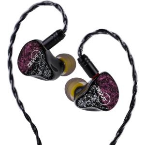 imageLinsoul ZiiGaat Odyssey InEar Monitor 1DD3BA Hybrid IEM Earphone Wired Gaming Earbuds Professional Sound Isolating Innerear Monitors with Detachable IEM Cable for Basslovers Musician Audiophile