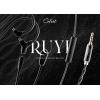imageLinsoul KINERA Celest RUYI Microphone Cable 35mm Aux Mic Cable Volume Control Compatible with 2pin 078mm IEMs for Audiophile Studio Musician Mobile Phone Game Live Streaming 078mm 2pin Black