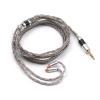 imageLinsoul Tripowin Zonie IEM Cable 16 Core Silver Plated Earphone Upgraded Cords 125m SPC in Ear Monitor Cable for 7HZ Timeless AE TINHIFI T2 PRO T3 T4MMCX 35mmGoldGrey