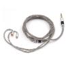 imageLinsoul Tripowin Zonie IEM Cable 16 Core Silver Plated Earphone Upgraded Cords 125m SPC in Ear Monitor Cable for 7HZ Timeless AE TINHIFI T2 PRO T3 T4MMCX 35mmGoldGrey