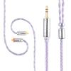 imageLinsoul Tripowin Zonie IEM Cable 16 Core Silver Plated Earphone Upgraded Cords 125m SPC in Ear Monitor Cable for 7HZ Timeless AE TINHIFI T2 PRO T3 T4MMCX 35mmGoldLavender