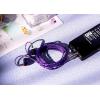 imageLinsoul Tripowin Zonie IEM Cable 16 Core Silver Plated Earphone Upgraded Cords 125m SPC in Ear Monitor Cable for 7HZ Timeless AE TINHIFI T2 PRO T3 T4MMCX 35mmGoldViolet
