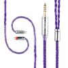 imageLinsoul Tripowin Zonie IEM Cable 16 Core Silver Plated Earphone Upgraded Cords 125m SPC in Ear Monitor Cable for 7hz Zero2 Orchestra Lite Cadenza Hype4 Supermix42pin 078mm 44mmBlueViolet