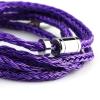 imageLinsoul Tripowin Zonie IEM Cable 16 Core Silver Plated Earphone Upgraded Cords 125m SPC in Ear Monitor Cable for 7hz Zero2 Orchestra Lite Cadenza Hype4 Supermix42pin 078mm 44mmBlueViolet